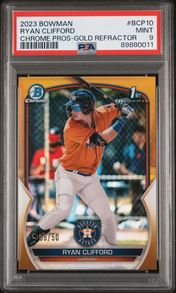 2023 Ryan Clifford Bowman Chrome sapphire gold refractor