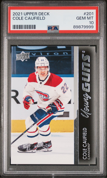 2021/22 Cole Caufield rookie young gun PSA 10