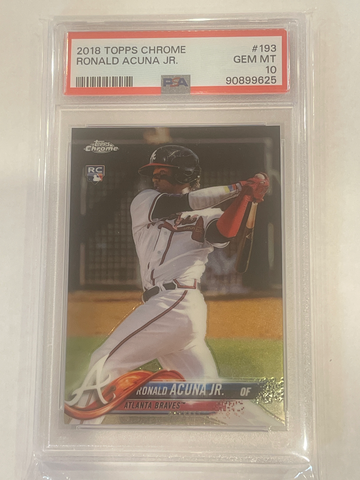 2018 Topps Chrome Ronald Acuna Rookie Card