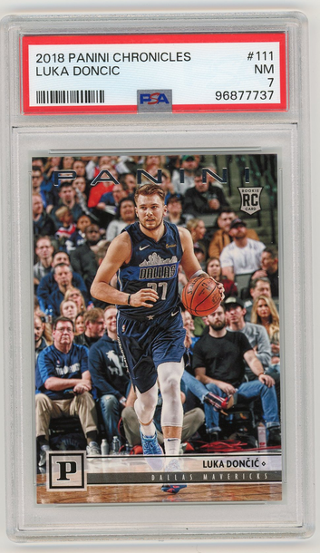 Luka Doncic RC Chronicles PSA 7