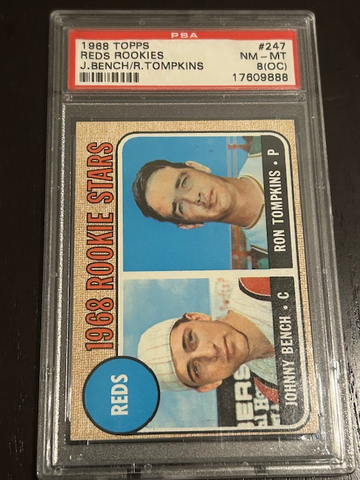 1968 Topps Johnny Bench RC - PSA 8 (OC)!!