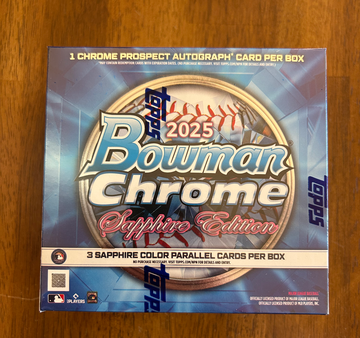 2025 Bowman Chrome Sapphire Baseball Sealed Hobby Box - In Hand!