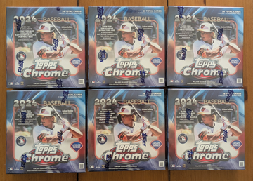 2024 Topps Chrome Update Mega Box - 6 Factory Sealed Boxes