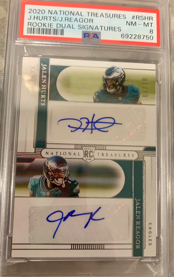 2020 Jalen hurts national treasures Rc auto /10