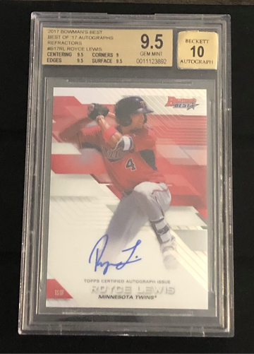 2017 Royce Lewis Bowman’s Best Autograph Refractor