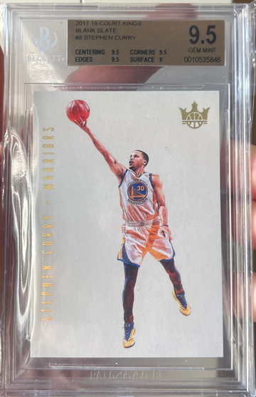 Stephen Curry 2017-18 Panini Court Kings Blank Slate