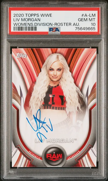 LIV Morgan 2020 Topps WWE Women's Division Roster Autographs #A-LM PSA 10