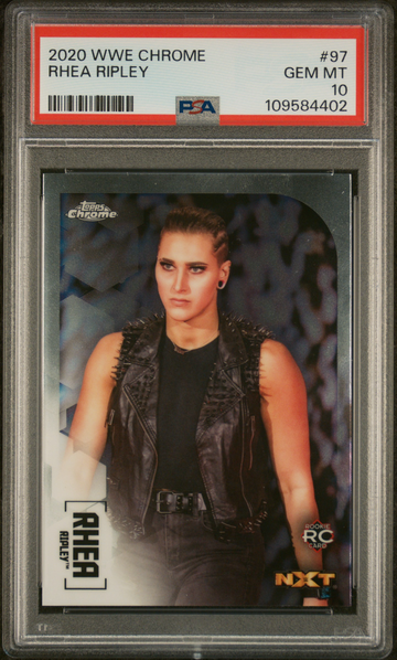 Rhea Ripley 2020 Topps WWE Chrome #97 PSA 10