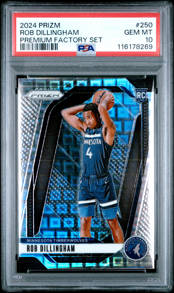 Rob Dillingham 2024 Panini Prizm Premium Factory Set #250 PSA 10
