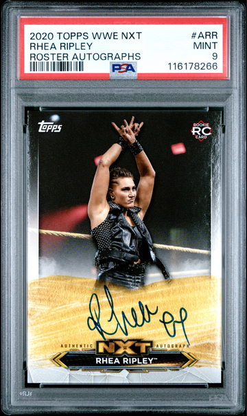 Rhea Ripley 2020 Topps WWE NXT Roster Autographs #ARR PSA 9 Auto