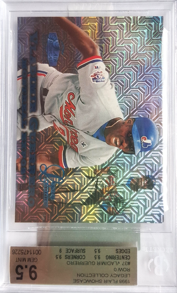 1998 Flair Showcase Vlad Guerrero Legacy Collection Foil Row 0 SP 060/100 HOF