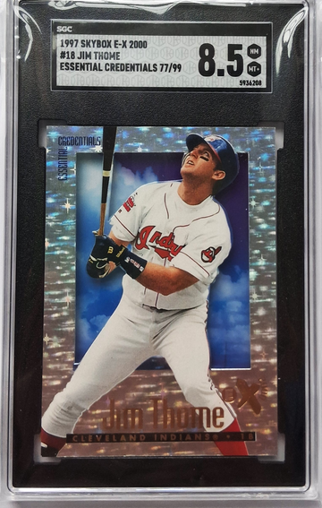 1997 Skybox E-X 2000 #18 Jim Thome Essential Credentials 77/99 SGC 8.5