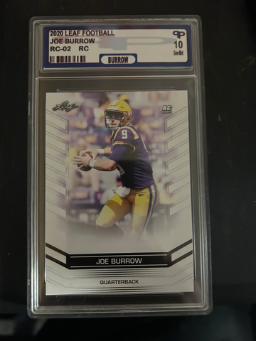 2020 Leaf Football Joe Burrow Rookie 