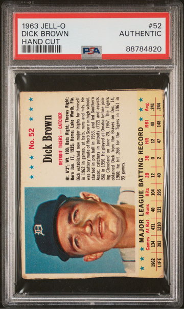 1963 Jell-O (Jello) #52 Dick Brown