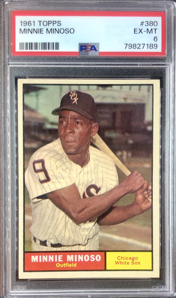 1961 Topps 380 Minnie Minoso Chicago White Sox PSA 6