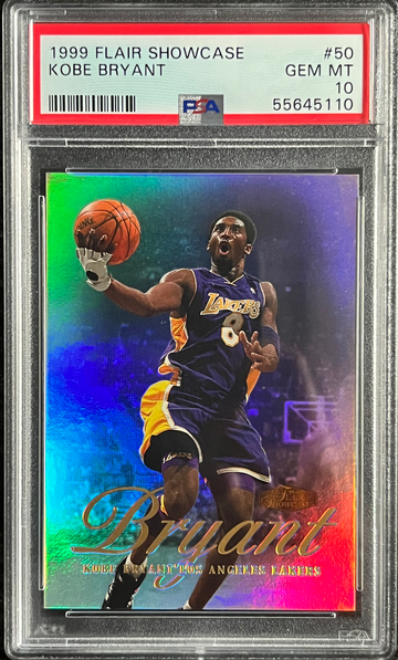 1999 FLAIR SHOWCASE #50 KOBE BRYANT PSA 10 GEM MINT LAKERS HOF MAMBA LOW POP