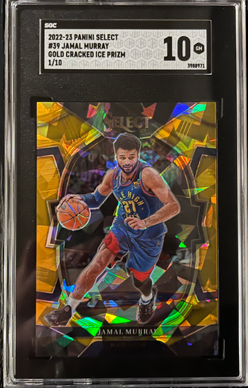 2022 Panini Select GOLD ICE 1/10 #39 Jamal Murray SGC 10 GEM MINT First Serial