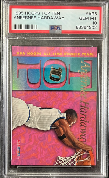 1995-96 NBA Hoops Top 10 #AR5 Anfernee Hardaway PSA 10 GEM MINT Pop Only 16