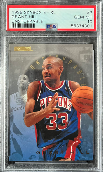1995-96 SkyBox E-XL Unstoppable #7 Grant Hill Detroit Pistons PSA 10 GEM MINT