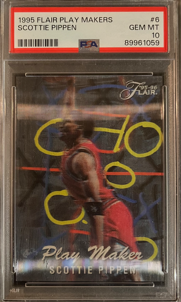 1995 Flair Play Makers #6 Scottie Pippen HOF Chicago Bulls PSA 10 GEM MINT