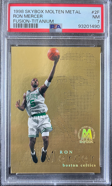 1998 Skybox Molten Metal Fusion Titanium #2F Ron Mercer PSA 7 NRMT
