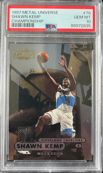 1997 Metal Universe Championship #78 Shawn Kemp PSA 10 GEM MINT Pop Only 2