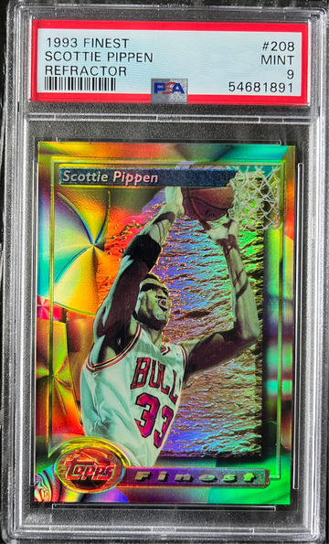 1993 Topps Finest Refractor #208 Scottie Pippen PSA 9 Chicago Bulls - Low Pop