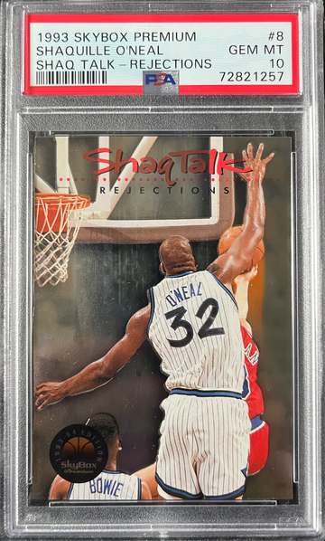 1993 Skybox Premium Shaq Talk Rejections #8 Shaquille O’Neal PSA 10 GEM MINT