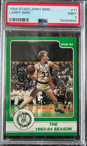 1984 Star Basketball #11 Larry Bird HOF Boston Celtics PSA 9 MINT