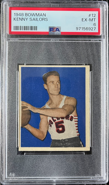 1948 Bowman Basketball #12 Kenny Sailors Rookie RC PSA 6 EX-MT