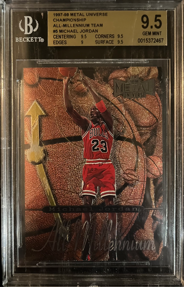1997 Metal Universe All Millennium #5 Michael Jordan BGS 9.5 GEM MINT