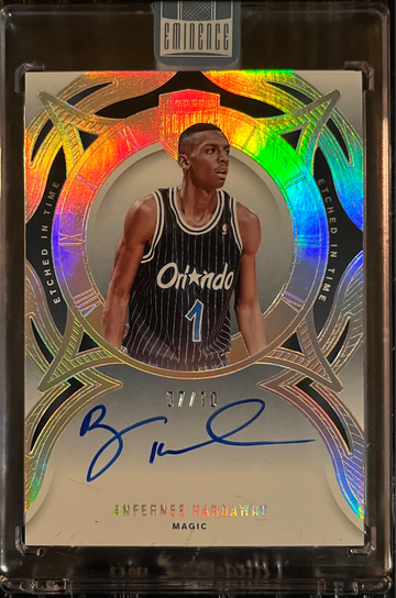 2024 Panini Eminence Etched In Time AUTO /10 #ETA-ANF Anfernee Hardaway