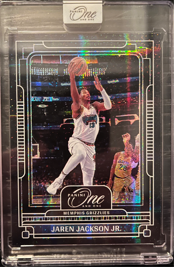 2024 Panini One And One BLACK 1/1 #9 Jaren Jackson Jr. 