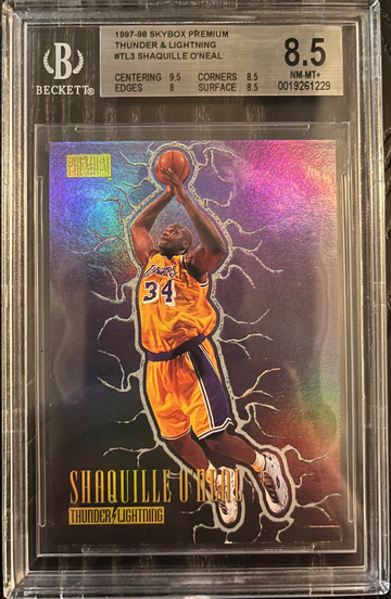 1997-98 Skybox Premium Thunder and Lightning #3TL Shaquille O'Neal BGS 8.5 