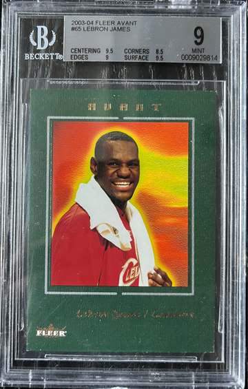 2003 Fleer Avant #65 LeBron James Rookie RC /699 BGS 9 MINT Rare Low Pop
