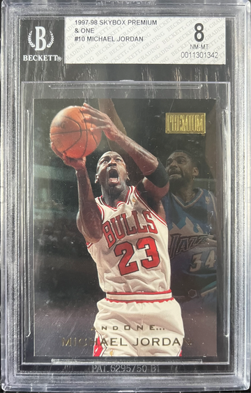 1997-98 Skybox Premium And One... #10 Michael Jordan BGS 8 NM-MT