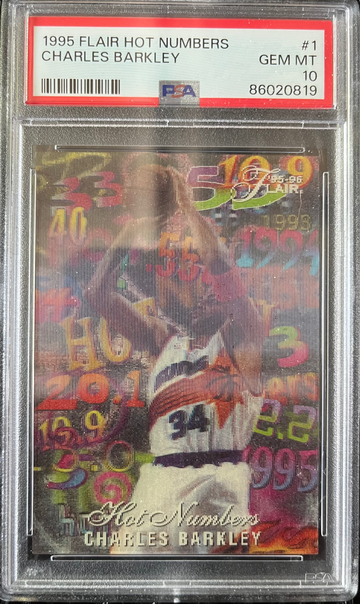 1995 Flair Hot Numbers #1 Charles Barkley Suns PSA 10 GEM MINT