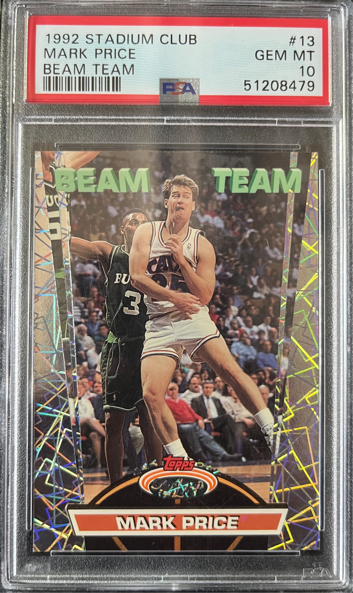 1992-93 Topps Stadium Club Beam Team #13 Mark Price Cavs PSA 10