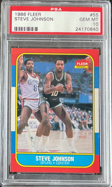 1986-87 Fleer Basketball #2 Alvan Adams Suns PSA 10 GEM MINT CENTERED