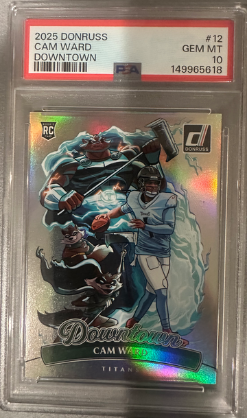 2025 Donruss Football Cam Ward Downtown PSA 10