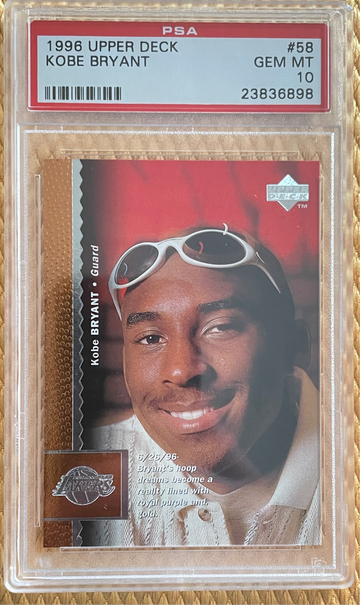 1996 Upper Deck Kobe Bryant Rookie PSA 10 #58 GEM 💎 MINT