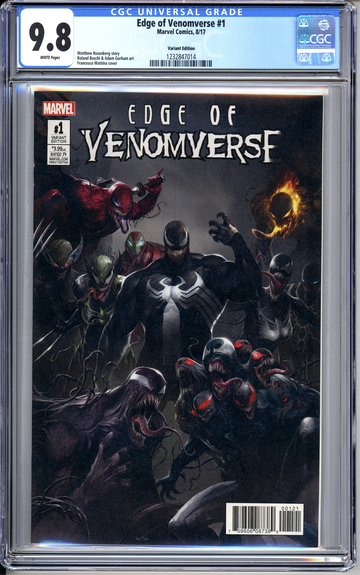 Edge of Venomverse #1 CGC 9.8 Variant Edition Marvel Comics 2017 Venom Key