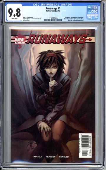 Runaways #1 CGC 9.8 Marvel Comics Key Issue 1st App.
