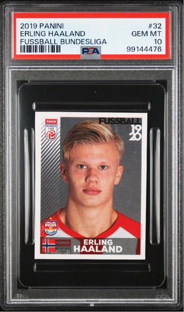 2019 Panini Fussball Bundesliga Erling Haaland #32 PSA 10