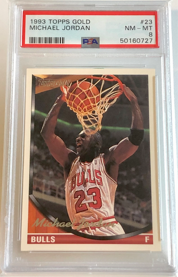 1993 Topps Gold Michael Jordan PSA 8