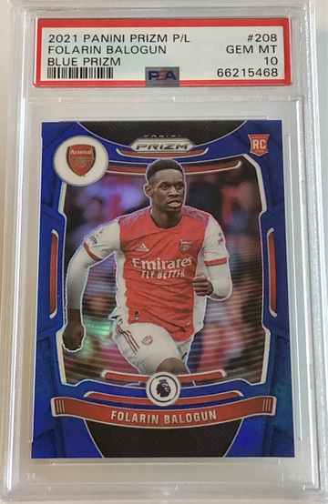 2021 Panini Prizm Blue Folarin Balogun 