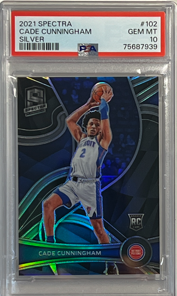 2021-22 Panini Spectra Basketball  #102 Cade Cunningham RC Rookie Silver PSA 10