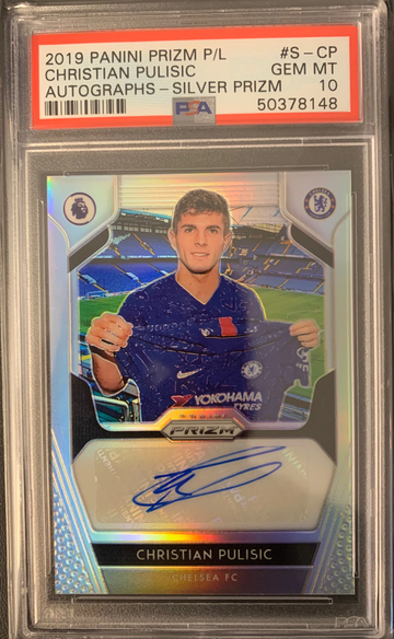 Christian Pulisic 2019 Panini Prizm SILVER AUTO PSA 10 #SCP /25 - POP 4!