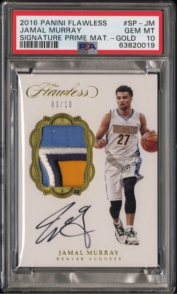 2016 Flawless RPA Gold /10 Jamal Murray 