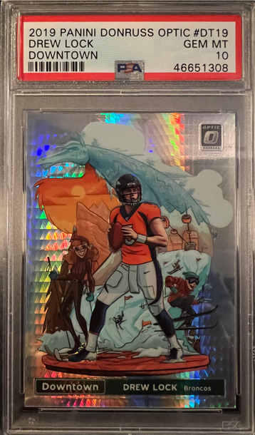 2019 Optic Downtown Drew Lock PSA 10